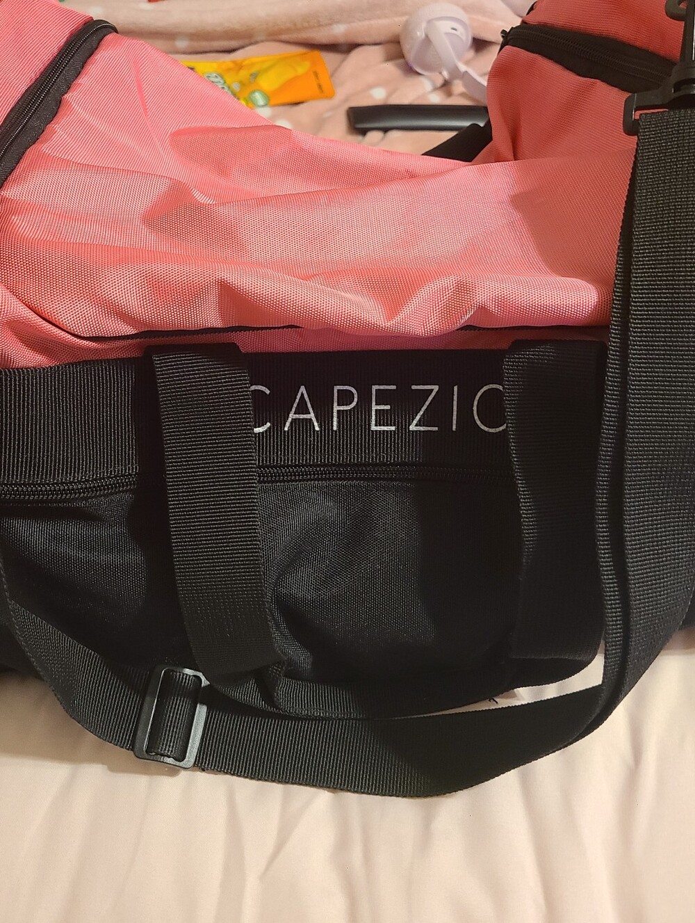 Capezio Pink and Black Travel Duffel